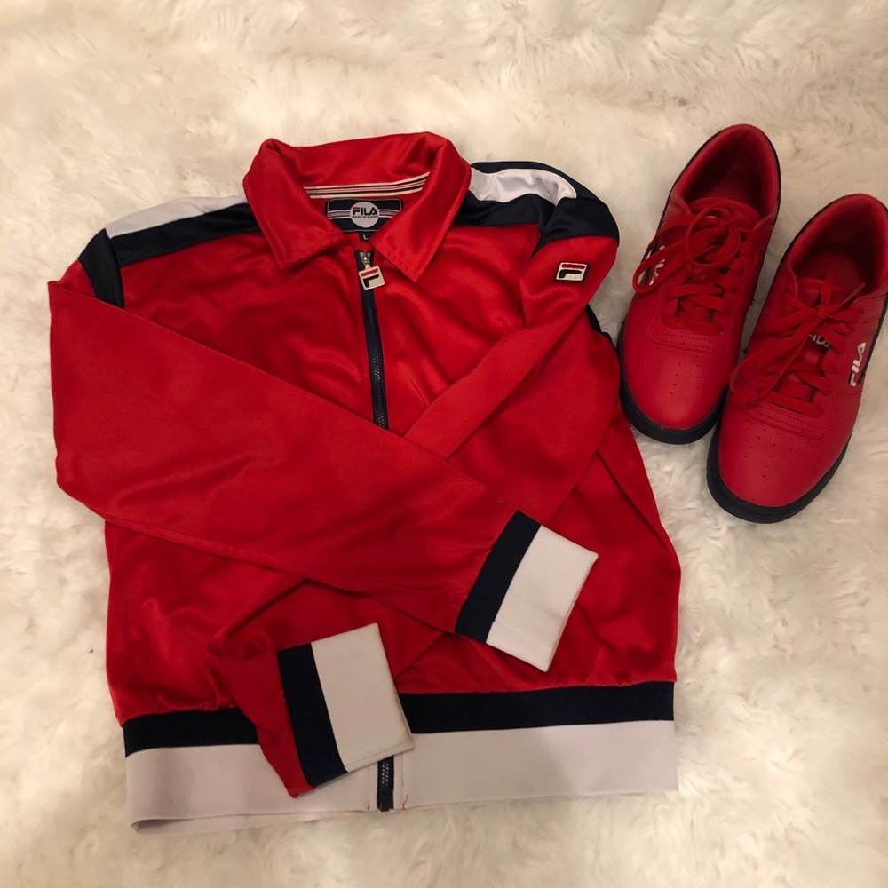 Jacket and matching shoes